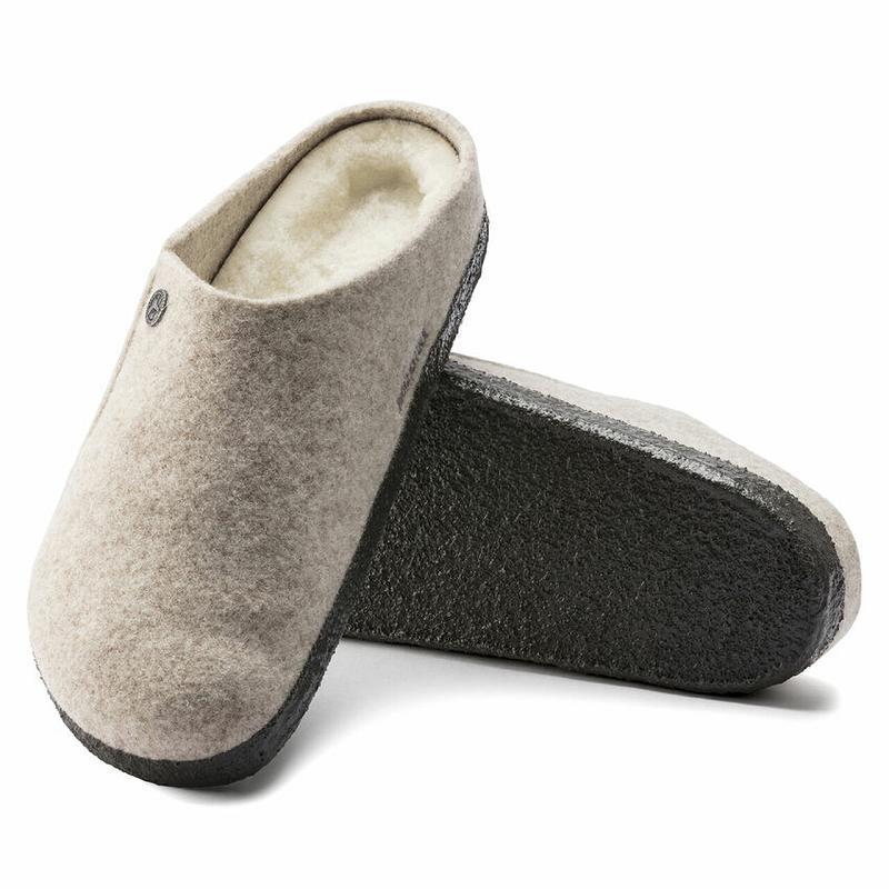 Birkenstock Zermatt Wool Shearling Clog Træsko Dame Beige | DK 297WNB